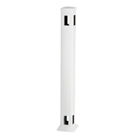 Poteau de coin pour rampe en PVC 44 po