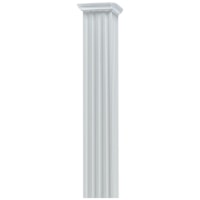Colonne carrée en aluminium blanc 3 3/4 po x 8 pi