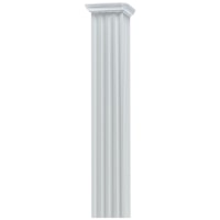 Colonne carree alu 5 1/4 po x 8 pi