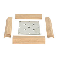 Ensemble de fixation pour poteau de rampe en chêne 3 1/2 po et plus