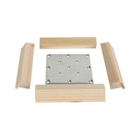 Ensemble de fixation pour poteau de rampe en érable 2 1/2 po à 3 1/2 po