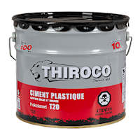 Ciment plastique professionnel CR-20 noir 13,6 kg