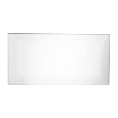 Carreaux de céramique murale biseautée 3 po x 6 po, blanc