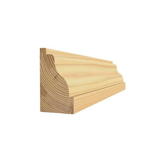 Moulure à panneau en pin clair jointé 1/2 po x 7/8 po x 8 pi