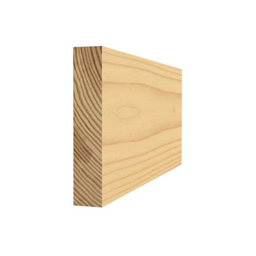 Rectangle en pin clair jointé 5/16 po x 1 5/8 po x 8 pi
