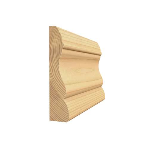 Chambranle colonial en pin clair jointé 5/8 po x 2 3/4 po x 7 pi
