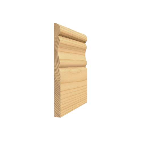Plinthe coloniale en pin clair jointé 5/16 po x 4 1/8 po x 8 pi