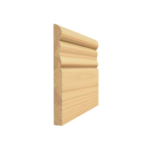 Plinthe coloniale en pin clair 3/8 po x 3 1/8 po x 8 pi