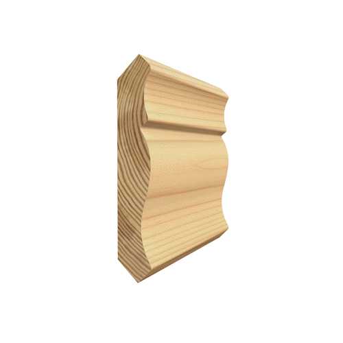 O'gee en pin clair 9/16 po x 3 1/8 po x 8 pi