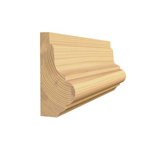 Cimaise en pin clair 3/4 po x 1 5/8 po x 8 pi