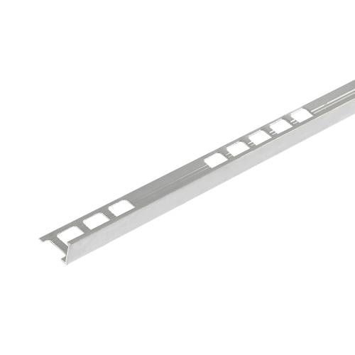 Moulure en L pour céramique 12 mm x 8 pi argent