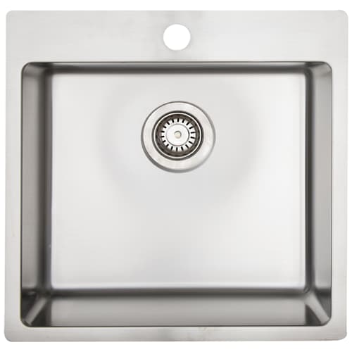 Évier de cuisine simple en acier inoxydable 19 3/4 po x 20 po
