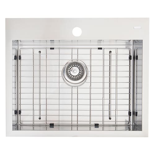 Évier de cuisine simple Xaya en acier inoxydable 24 po x 20 po TASSILI SUPRA
