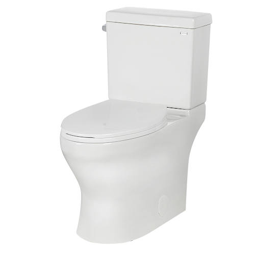 Toilette allongée 2 pièces à simple chasse Hilda 4,8 L blanc TASSILI