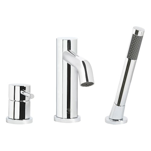 Robinet de baignoire avec douchette 1 poignée Lavo chrome TASSILI SUPRA