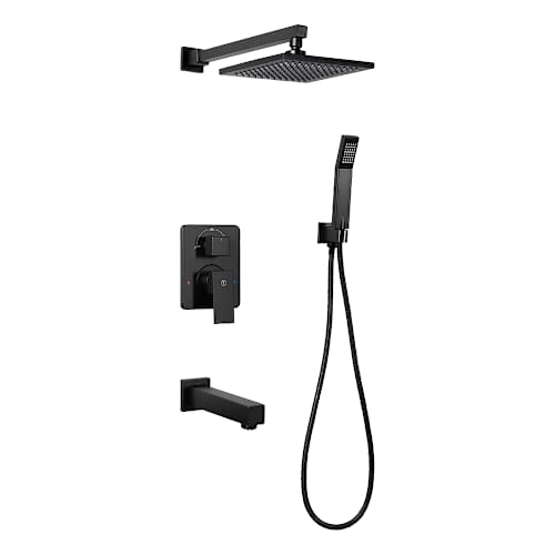 Robinet de baignoire-douche avec douchette 1 poignée Brigitta noir TASSILI SUPRA