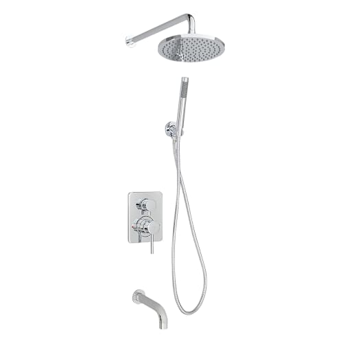 Robinet de baignoire-douche avec douchette 1 poignée Lavo chrome TASSILI SUPRA
