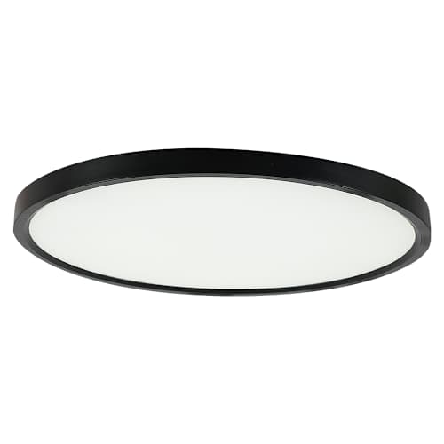 Plafonnier DEL ultramince noir 12 po VERTUO
