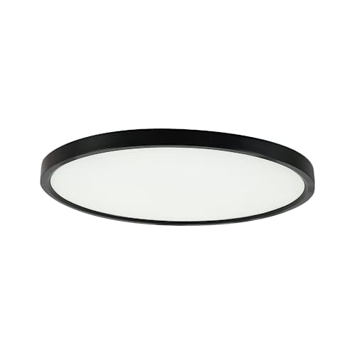 Plafonnier DEL ultramince noir 16 po VERTUO