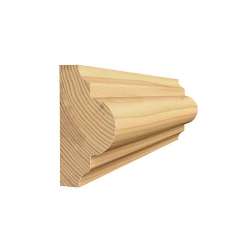 Moulure décorative en pin clair jointé 9/16 po x 1 1/8 po x 8 pi