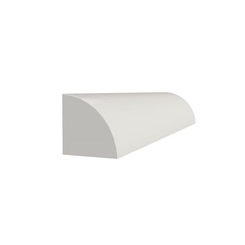 Quart de rond en PVC 11/16 po x 11/16 po x 8 pi