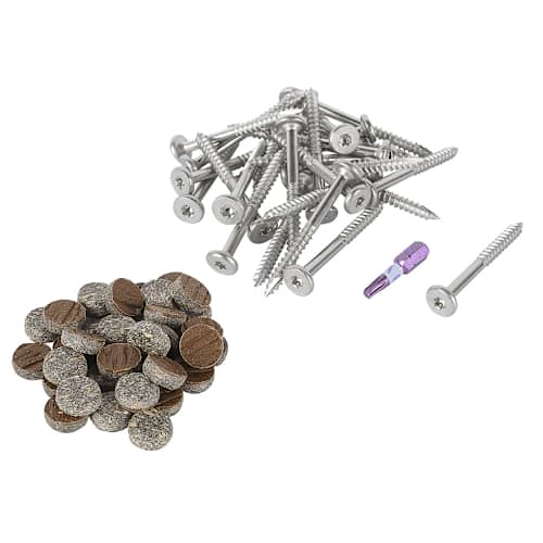 Vis et bouchons pour fascia composite Pro Plug Trex Saddle 1 7/8 po Pqt/100