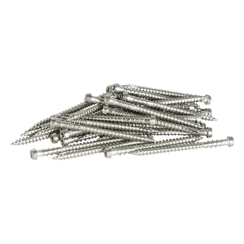 Vis en acier inoxydable pour plancher composite Pro Plug Trex 2 1/2 po sans bouchons Pqt/375