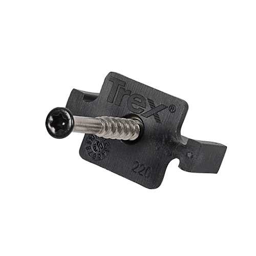 Fixations pour planches rainurées composite Trex Pqt/90
