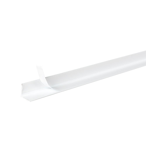Coin extérieur encollé blanc 1/2 po x 8 pi