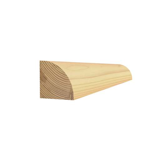 Quart de rond en pin clair 1/2 po x 1/2 po x 8 pi