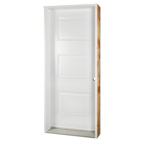 Porte d'entrée en acier Classic 34 po blanc