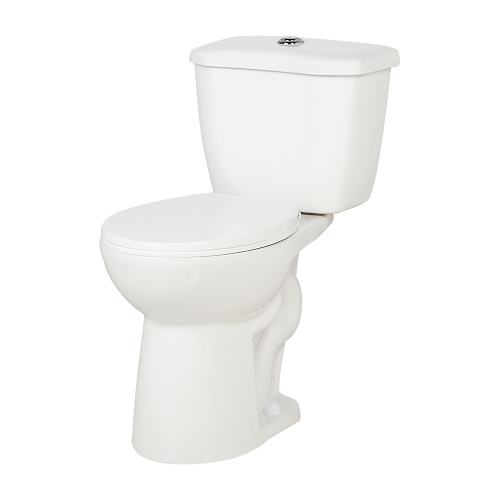 Toilette ronde 2 pièces à double chasse Stan 4 L/6 L blanc