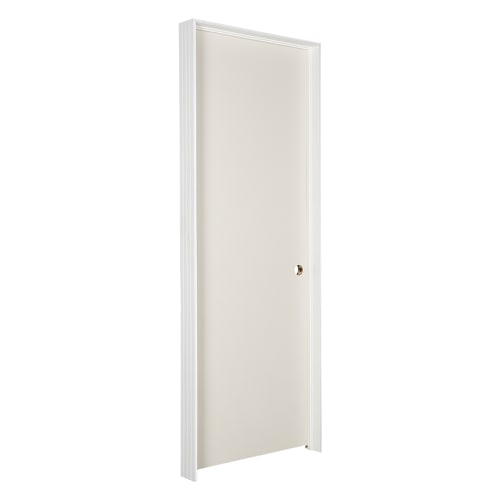 Porte prémontée Panneau rigide 30 po droite bâti 4 9/16 po