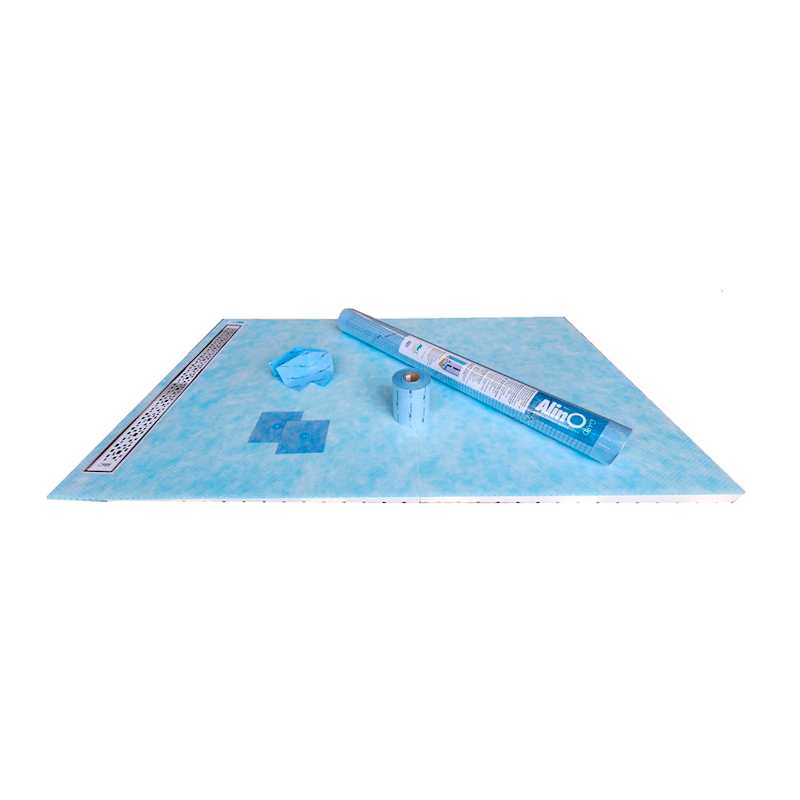 Ensemble de douche pour drain mural 36 po x 60 po