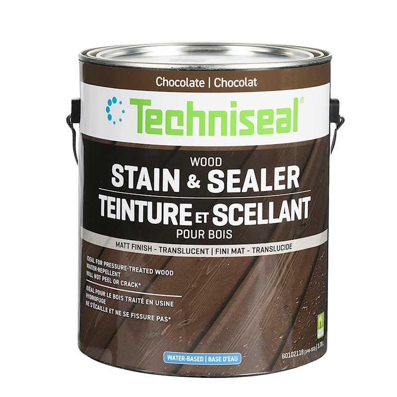 Teinture et scellant pour bois chocolat 3,78 L