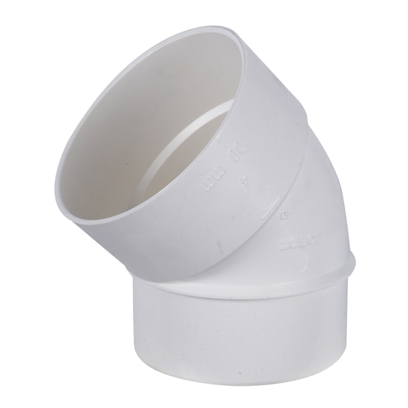 Coude 45° PVC/BNQ 4 po (M x F)