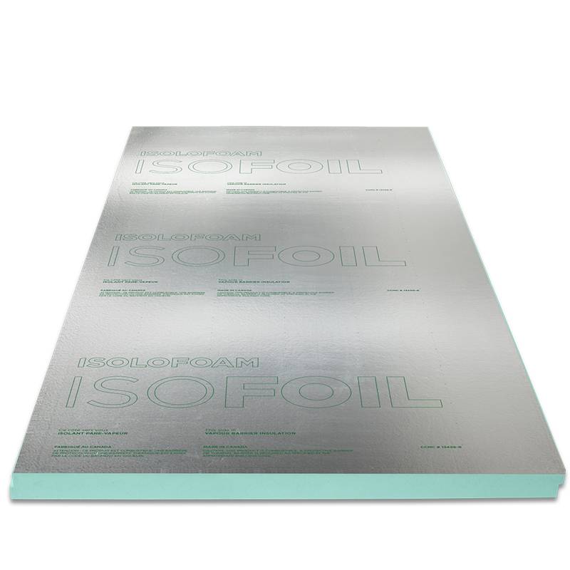 Panneau isolant rigide EPS pare-vapeur aluminium 3 po 4 pi x 100 po (R15.5)