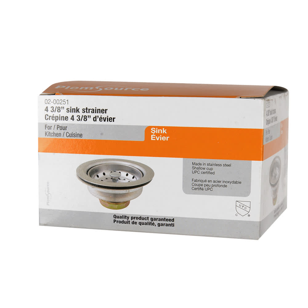 Crépine pour évier de cuisine 4&nbsp;3/8&nbsp;po