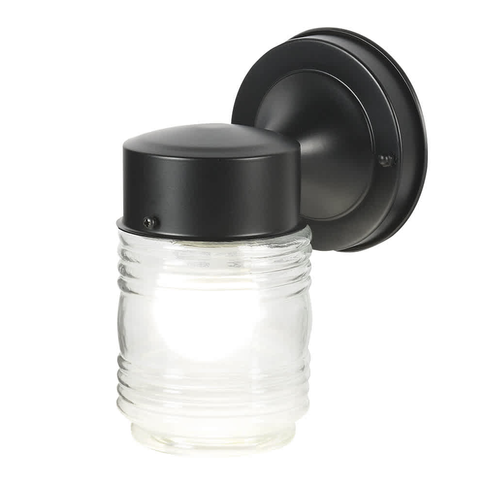 1-Light Outdoor Wall Mount Black