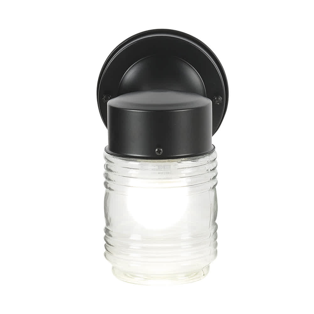 1-Light Outdoor Wall Mount Black