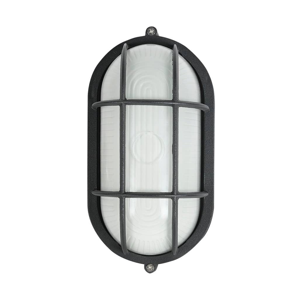 Applique murale d’extérieur noire 1 lumière