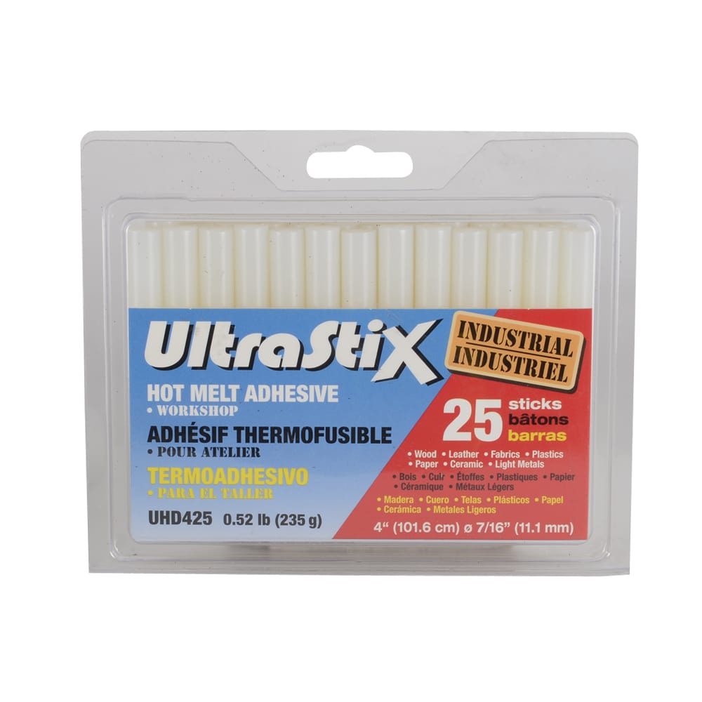 Bâtons de colle industrielle 4 po Pqt/25