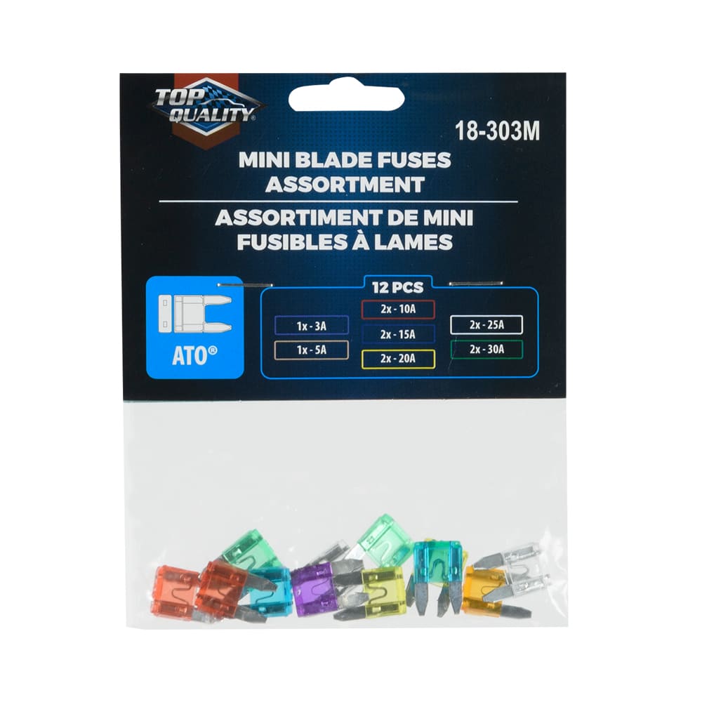 Ensemble de 12 fusibles pour automobiles
