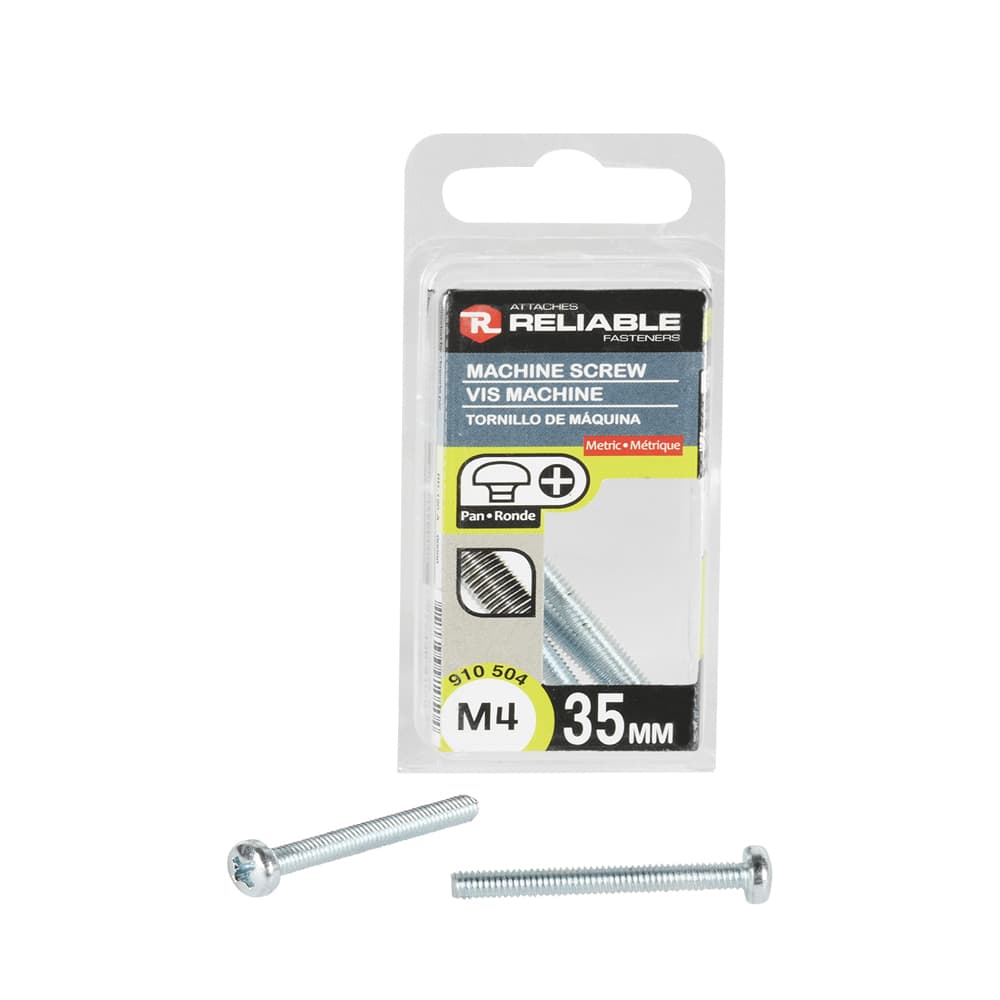 Boulons mécaniques T.R. M4, 35 mm Pqt/5