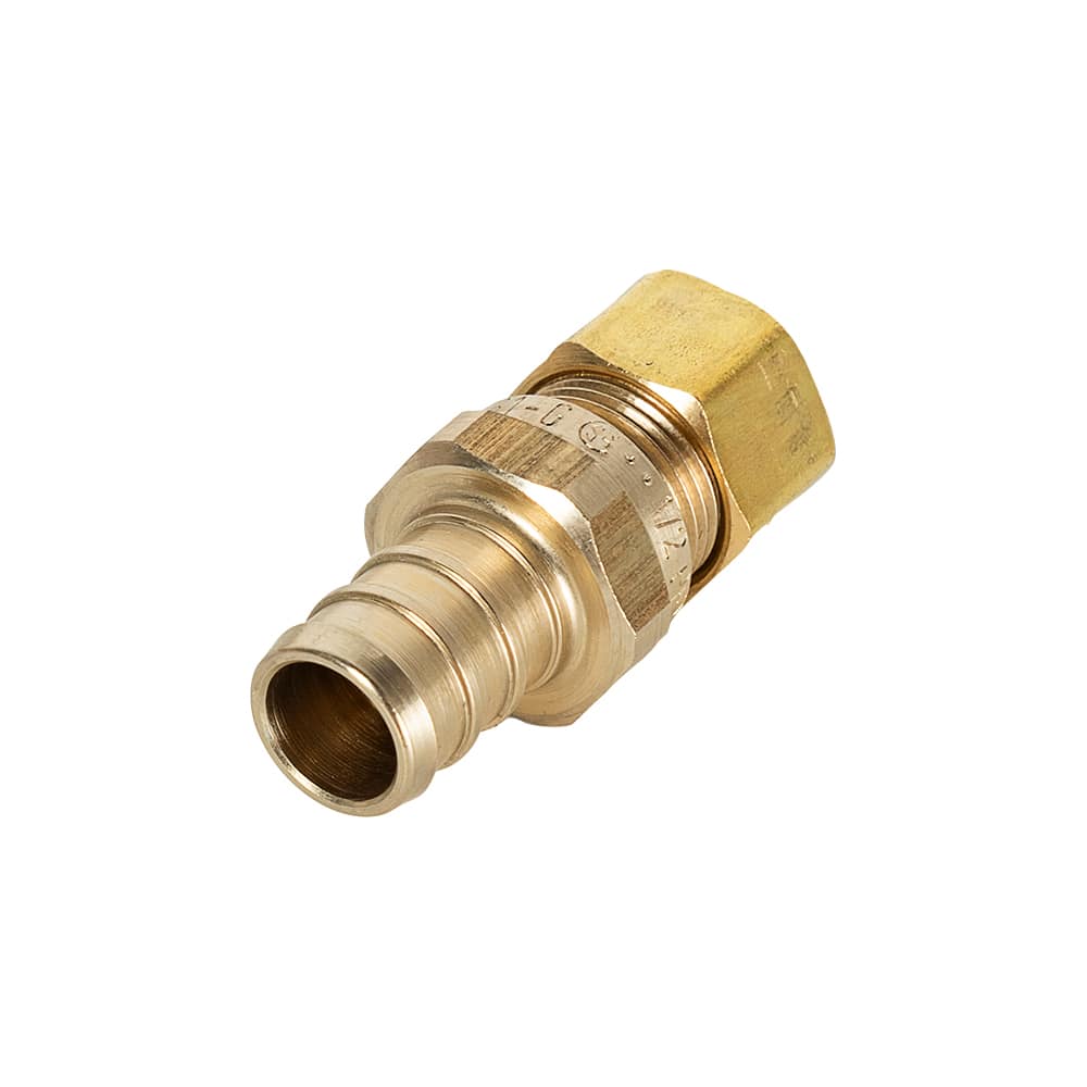 Raccords PEX 1/2 po x 3/8 po compression Pqt/2