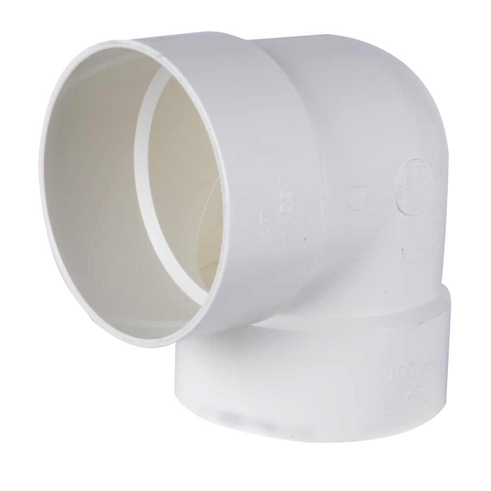 Coude court 90° PVC/BNQ 4 po (F x F)