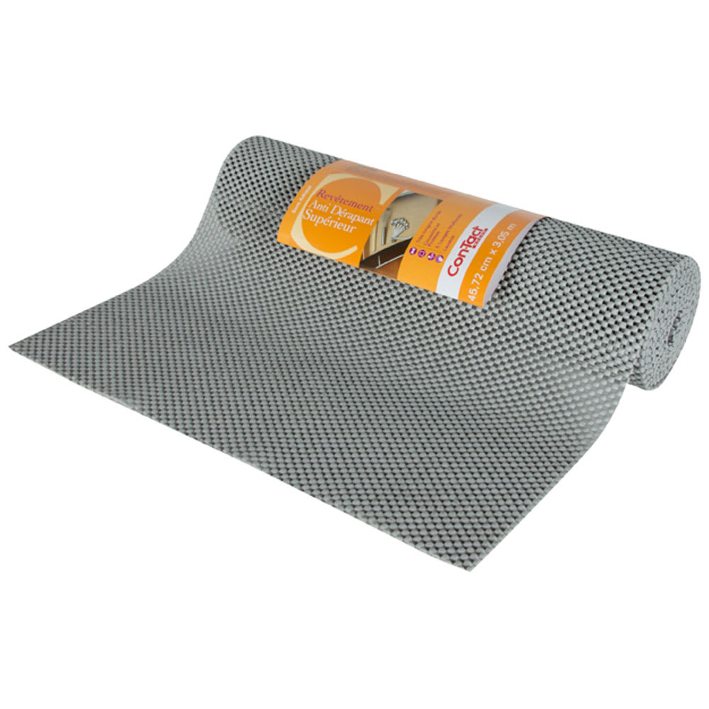 Revêtement pour armoires Grip Supérieur gris 18&nbsp;po&nbsp;x&nbsp;10&nbsp;pi