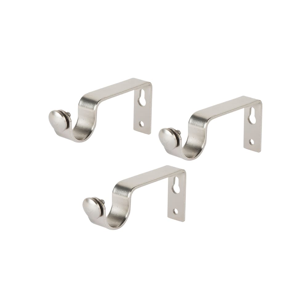 Tringle à rideaux avec supports acier inoxydable 63 po à 120 po VERTUO