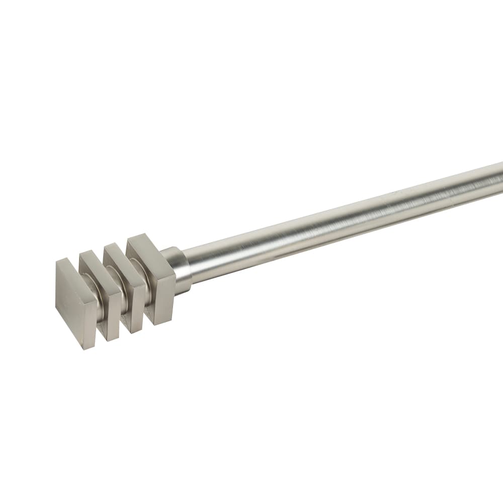 Embouts pour tringle à rideaux Erudy acier inoxydable Pqt/2 VERTUO