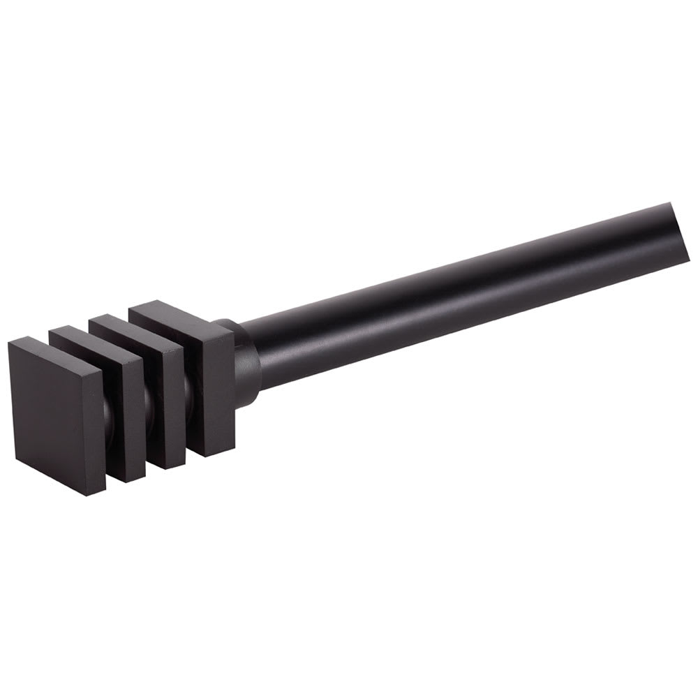 VERTUO Moon Curtain Rod Finials Black Pkg/2